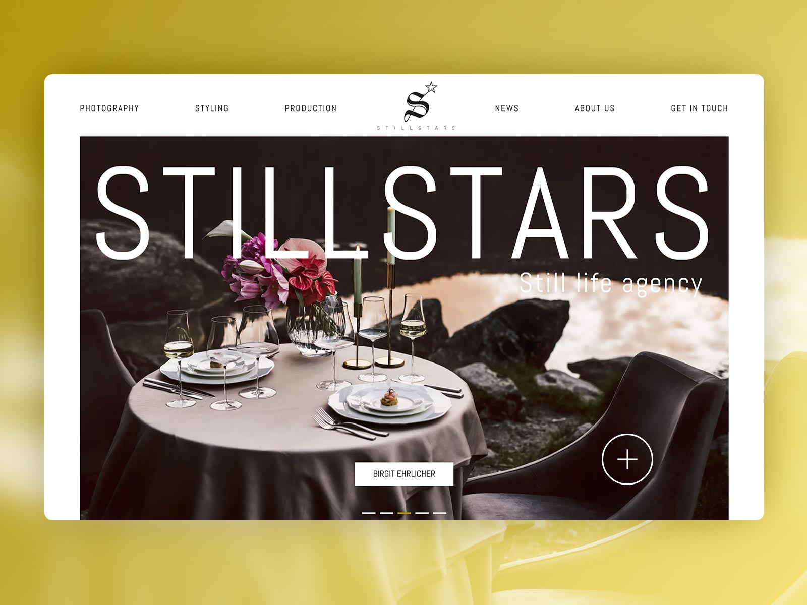 Webdesign-Projekt für STILLSTARS – kreative Plattform für Fotografie und visuelle Inhalte